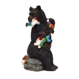 Maxbell Resin Bear Statue Lawn Pathway Park Novelty Sculpture Shelf Desktop Figurine