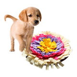 Maxbell Pet Puppy Dog Snuffle Mat Nose Work Slow Feeder Foraging Skill Beige