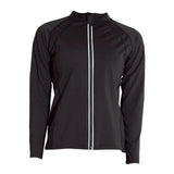 Women Sauna Suit Jacket Sweat Shirt Tops Tracksuit Reflective Zip M