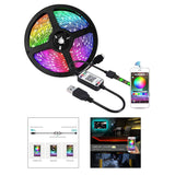 Maxbell LED Strip Lights TV Backlight 1/2/3/4/5M RGB USB Colored Changing 3Meters