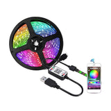 Maxbell LED Strip Lights TV Backlight 1/2/3/4/5M RGB USB Colored Changing 3Meters