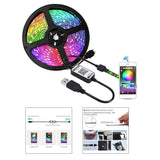 Maxbell LED Strip Lights TV Backlight 1/2/3/4/5M RGB USB Colored Changing 3Meters