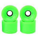 Maxbell 4Pcs Skateboard Wheels Set Replacement PU Roller 78A Longboard Parts Green