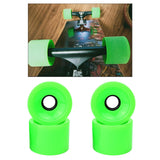 Maxbell 4Pcs Skateboard Wheels Set Replacement PU Roller 78A Longboard Parts Green