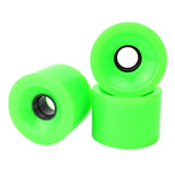 Maxbell 4Pcs Skateboard Wheels Set Replacement PU Roller 78A Longboard Parts Green