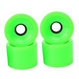 Maxbell 4Pcs Skateboard Wheels Set Replacement PU Roller 78A Longboard Parts Green