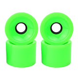 Maxbell 4Pcs Skateboard Wheels Set Replacement PU Roller 78A Longboard Parts Green