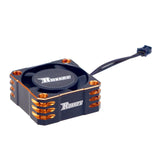 Maxbell Powerful Mini Metal RC Motor Cooling Fan Heat Dissipation RC Car Accs ESC Black Orange