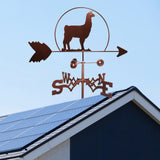 Maxbell Alpaca Weather Vane Wind Direction Indicator Outdoor Barn Silhouettes Decor