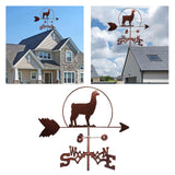 Maxbell Alpaca Weather Vane Wind Direction Indicator Outdoor Barn Silhouettes Decor