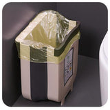 Maxbell Wall Hanging Trash Can Folding Recycling Bin Kitchen Cabinet 10L Khaki