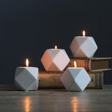 Maxbell Ceramic Candle Holders Tealight Candle Holder Candle Centerpieces for Tables