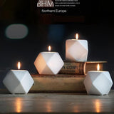 Maxbell Ceramic Candle Holders Tealight Candle Holder Candle Centerpieces for Tables