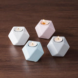 Maxbell Ceramic Candle Holders Tealight Candle Holder Candle Centerpieces for Tables