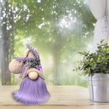 Maxbell 40cm Gnome Doll Purple Faceless Elf Plush Toy Ornament Child Companion Craft