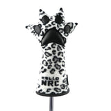 Maxbell PU Leopard Claw Golf Head Cover Hybrid Driver Club Headcover No.3 5