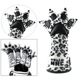 Maxbell PU Leopard Claw Golf Head Cover Hybrid Driver Club Headcover No.3 5