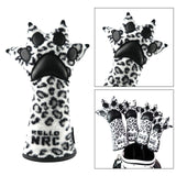 Maxbell PU Leopard Claw Golf Head Cover Hybrid Driver Club Headcover No.3 5