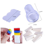 Maxbell Nail Art stamp Plate Stamping Template Set Stamper Scraper Kit Style 6