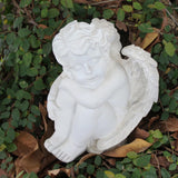 Maxbell Vintage Sleeping Angel Statue Figurines Resin Sculpture Home Garden Ornament