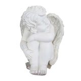 Maxbell Vintage Sleeping Angel Statue Figurines Resin Sculpture Home Garden Ornament