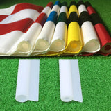 Maxbell Golf Flag Training Putting Green Flags for Yard,Garden, Indoor Green White