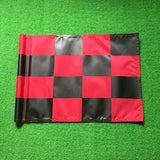 Maxbell Golf Flag Training Putting Green Flags for Yard,Garden, Indoor Red Black