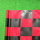 Maxbell Golf Flag Training Putting Green Flags for Yard,Garden, Indoor Red Black