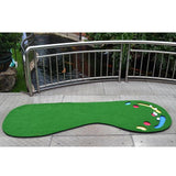 Maxbell Golf Putting Green Mat Home Office Portable Golf Hitting Training Rug Left