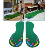 Maxbell Golf Putting Green Mat Home Office Portable Golf Hitting Training Rug Left