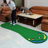 Maxbell Golf Putting Green Mat Home Office Portable Golf Hitting Training Rug Left