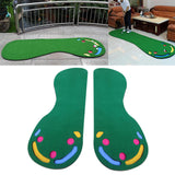 Maxbell Golf Putting Green Mat Home Office Portable Golf Hitting Training Rug Left