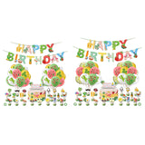 Maxbell Hawaiian Balloons Ribbon Baby Shower Happy Birthday Decors 24Pieces Balloons