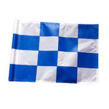 Maxbell Golf Flag Training Putting Green Flags for Yard,Garden, Indoor Blue White