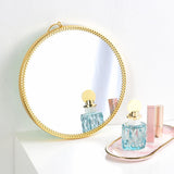 Maxbell Round Mirror Makeup Vanity Dressing Mirror Bathroom Mirrors M