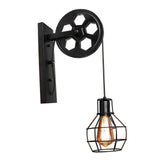 Maxbell Wall Lamp Fixture Sconce E27 Kitchen Light Indoor Loft Decoration Black