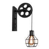 Maxbell Wall Lamp Fixture Sconce E27 Kitchen Light Indoor Loft Decoration Black