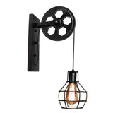 Maxbell Wall Lamp Fixture Sconce E27 Kitchen Light Indoor Loft Decoration Black