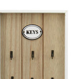 Maxbell Wooden Key Hook with 6 Hooks Vintage Key Rack Key Cabinet Wall Organiser Keys