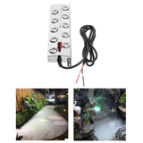 Maxbell Ultrasonic Mist Maker Rockery Pond Fogger Aquarium Atomizer 10 Heads