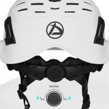 Maxbell Resistant Helmet with Visor Goggles for Outdoor Climbing White