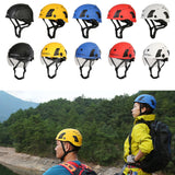 Maxbell Resistant Helmet with Visor Goggles for Outdoor Climbing White