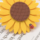 Maxbell 2pcs Curtain Tie Backs Sunflower Magnetic Curtain Tiebacks Clips Clip Style