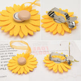 Maxbell 2pcs Curtain Tie Backs Sunflower Magnetic Curtain Tiebacks Clips Clip Style