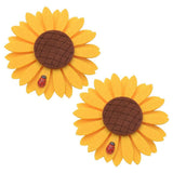 Maxbell 2pcs Curtain Tie Backs Sunflower Magnetic Curtain Tiebacks Clips Clip Style