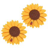 Maxbell 2pcs Curtain Tie Backs Sunflower Magnetic Curtain Tiebacks Clips Clip Style