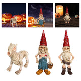 Maxbell Creative Gnome Statue Garden Outdoor Resin Home Figurines Funny Decor Male