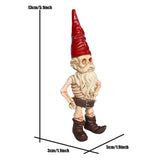 Maxbell Creative Gnome Statue Garden Outdoor Resin Home Figurines Funny Decor Male