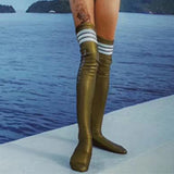 Maxbell 2mm Neoprene Wetsuit Long Socks Swimming Diving Stockings M Gold