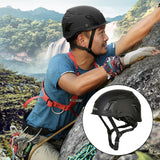 Maxbell Resistant Helmet with Visor Goggles for Outdoor Climbing Black